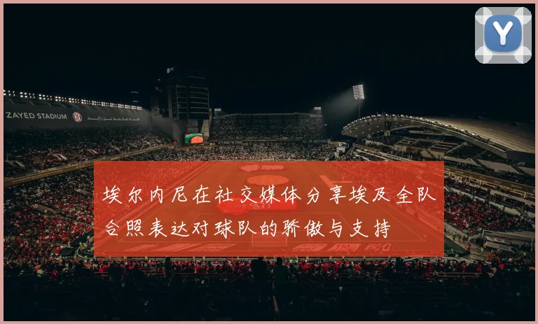 埃尔内尼在社交媒体分享埃及全队合照表达对球队的骄傲与支持